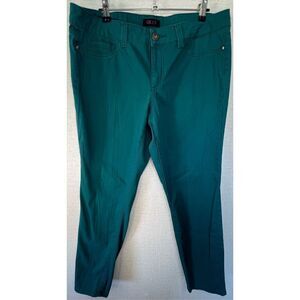 Glo Jeans Bright Teal Fitted Mid-Rise Skinny Stretchy Jeggings